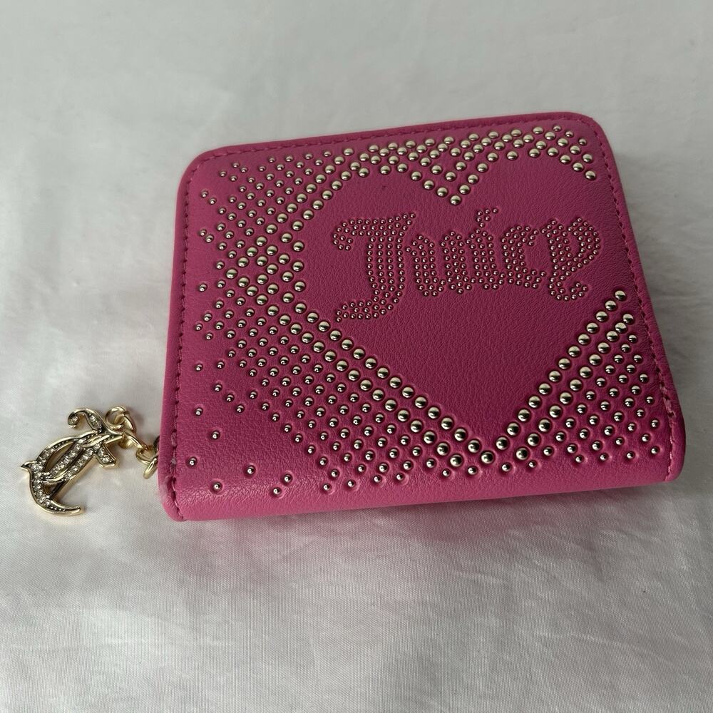 Y2K Juicy Couture Studded Pink Wallet Coin Pouch